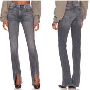 Mother Rascal Sliced Up Heel Jeans